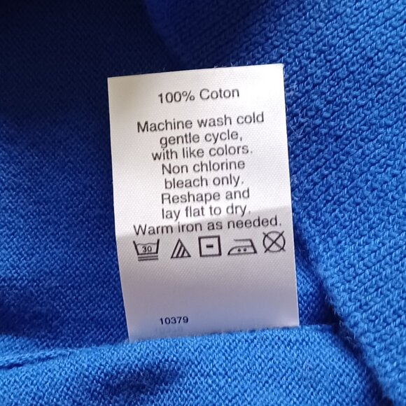 LIKE NEW!  J. Crew Royal Blue Button Front "Caryn" Cardigan Size Large - Picture 9 of 9